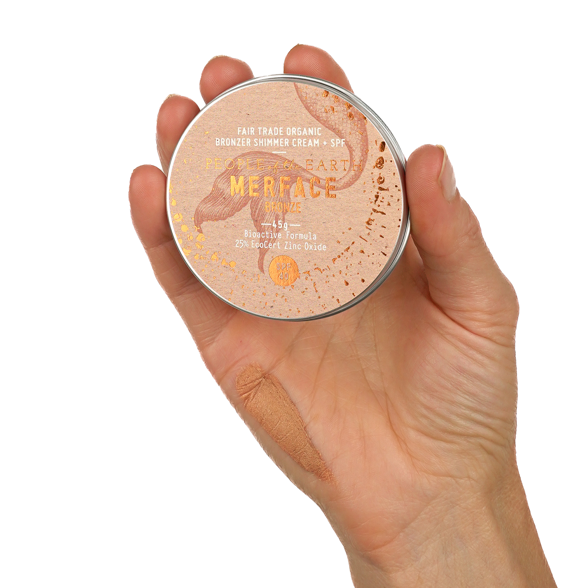 People of the Earth Merface Bronze | Bronzer Shimmer Cream + SPF
